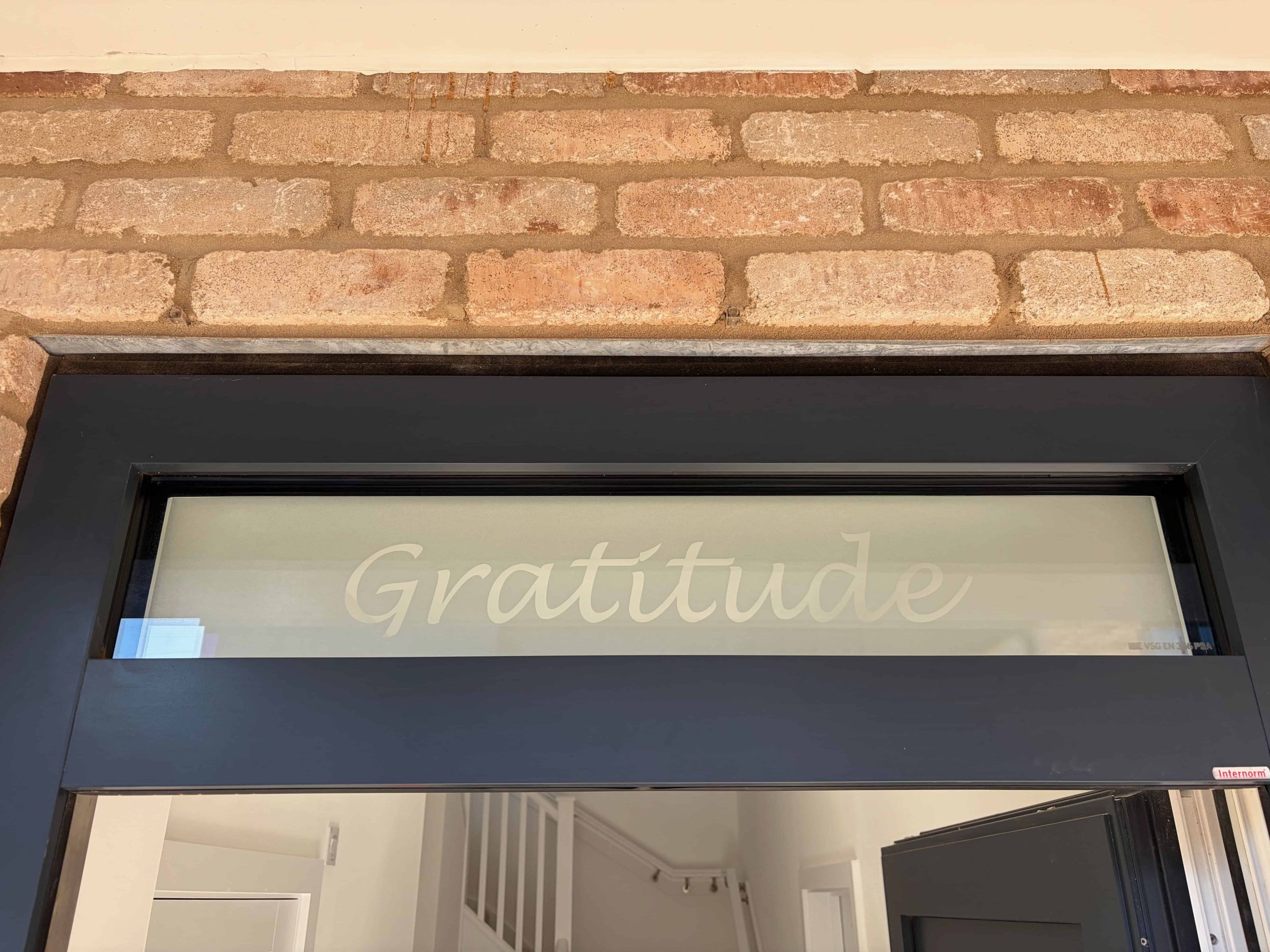 Bespoke Etched Glass House Signs Installed in Exeter